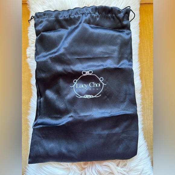 New Lucy Choi London Soho PVC Trimmed Pump Heel * Burgundy Red Black * 38 7.5 - Picture 10 of 10